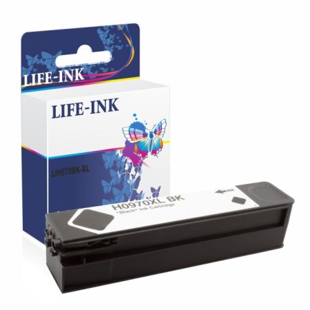 Life-Ink Druckerpatrone ersetzt CN625AE, 970 XL für HP Drucker black