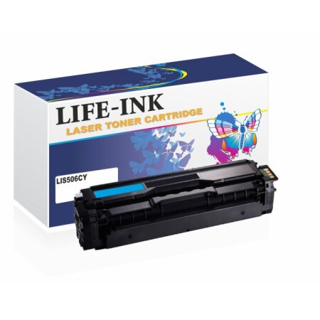 Life-Ink Toner LIS506CY (ersetzt CLT-C506L/ELS) 3.500 Seiten cyan