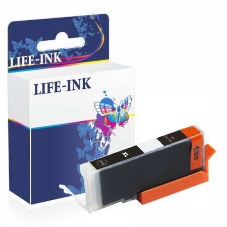 Life-Ink Druckerpatrone ersetzt CLI-571BK XL für Canon Drucker black mit Chip