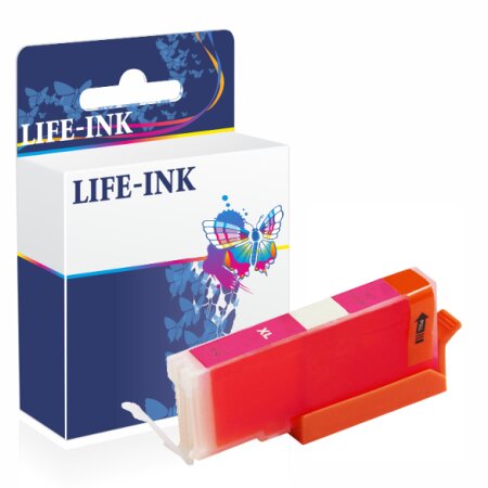 Life-Ink Druckerpatrone ersetzt CLI-571MA XL für Canon Drucker magenta mit Chip