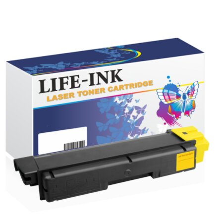 Life-Ink Toner ersetzt TK-5140Y für Kyocera gelb