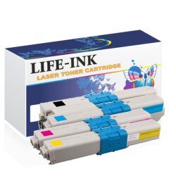 Life-Ink Toner 4er Set f&uuml;r Oki C332, MC363 Drucker