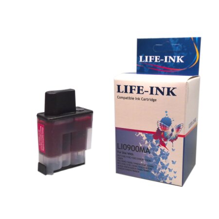 Life-Ink Druckerpatrone ersetzt LC-900M für Brother Drucker magenta