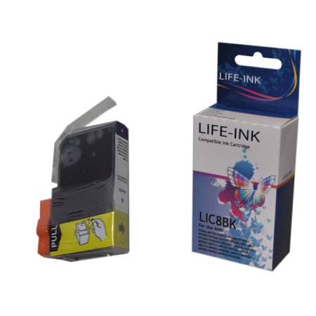 Life-Ink Druckerpatrone ersetzt CLI-8BK für Canon Drucker black