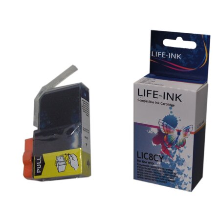 Life-Ink Druckerpatrone ersetzt CLI-8C für Canon Drucker cyan